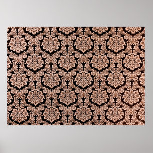 Póster Antecedentes abstractos de una pesada púrpura broc