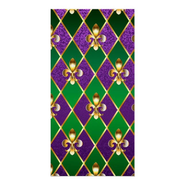 Póster Antecedentes de joyas Mardi Gras (Anverso)