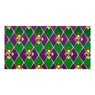 Póster Antecedentes de joyas Mardi Gras