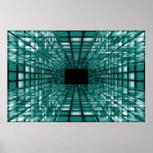 Póster Antecedentes de perspectiva abstracta