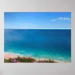 Póster Antecedentes del paraíso tropical para videollamad