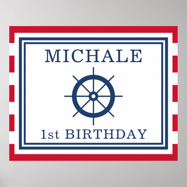 Póster Antecedentes del partido Nautical Birthday (Frente)