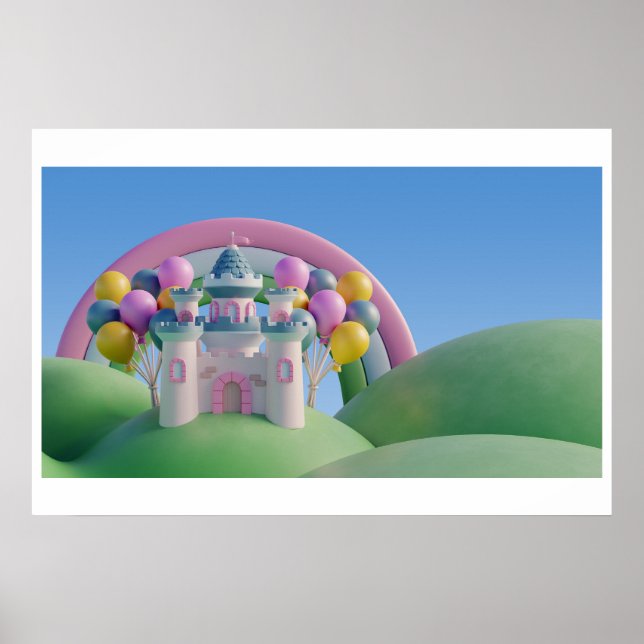 Póster Antecedentes El Arcoiris Feliz Cumpleaños (Frente)