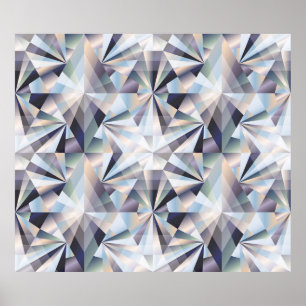 Póster Antecedentes impecables del diamante, ilustracione