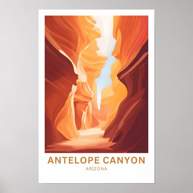 Póster Antelope Canyon Arizona Travel Print (Frente)