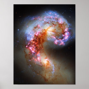 Póster Antennae Galaxies