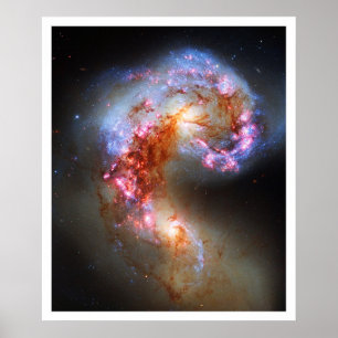 Póster Antennae Galaxies