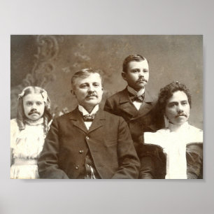 Póster Antepasados Mustached
