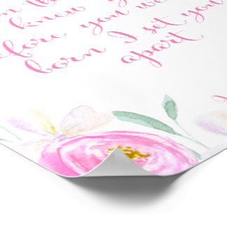 Póster Antes de formarte en el vientre te conocí - verso