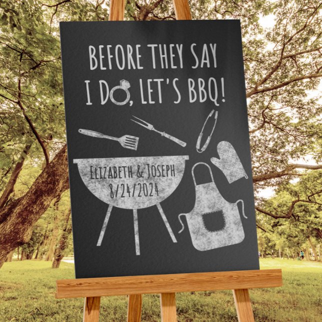 Póster Antes De Hacer BBQ Bridal Shower Engagement Bienve (Subido por el creador)