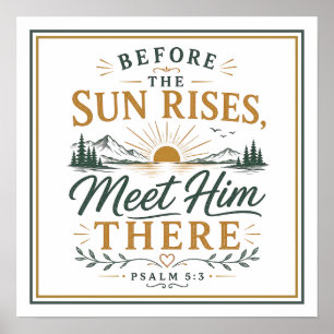 Póster Antes de que salga el sol, Conócelo Cita Cristiana