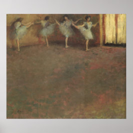 Póster Antes del ballet de Edgar Degas, Bella Artes de la