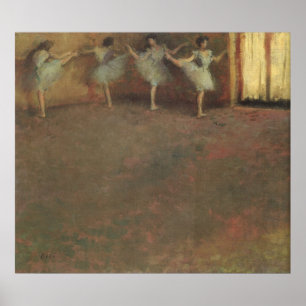Póster Antes del ballet de Edgar Degas, Bella Artes de la