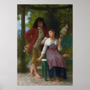 Póster Antes del compromiso de William-Adolphe Bouguerea