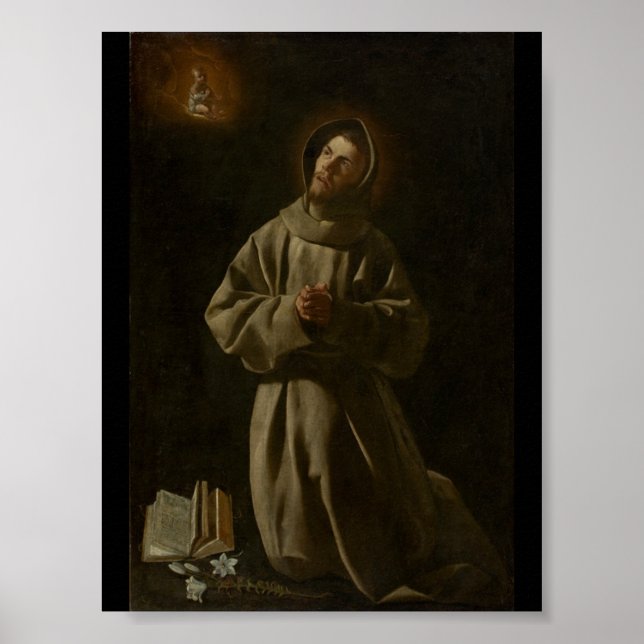 Póster Anthony de Padua (Francisco de Zurbarán, 1627-30) (Frente)