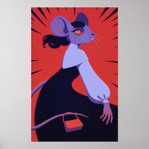 Póster Anthro Rat