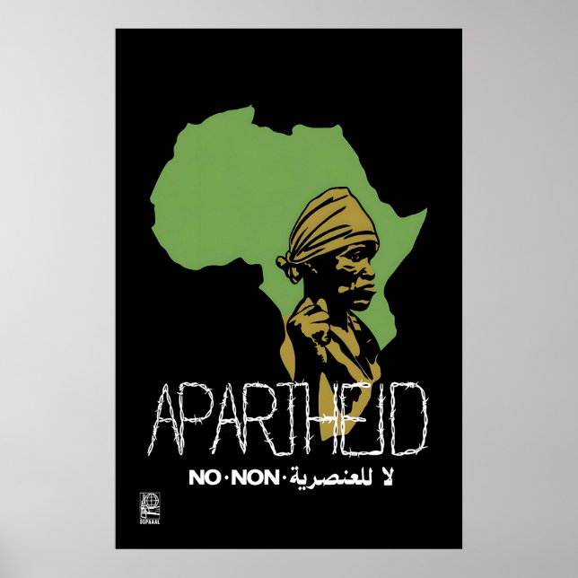 Póster Anti-Apartheid OSPAAAL (Frente)