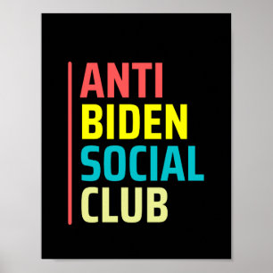 Póster Anti Biden Social Club
