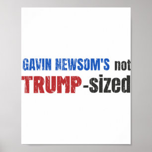 Póster Anti Gavin Newsom, el gobernador de California New