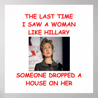 Póster anti hillary 2016