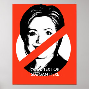 PÓSTER ANTI-HILLARY CLINTON