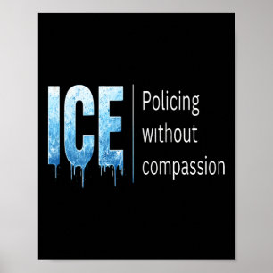 Póster Anti Ice I Protesto Y Resisto Apoyo Inmigrantes R