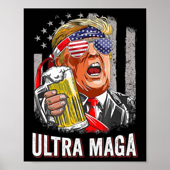 Póster Anti Joe Biden Ultra Maga 4 (Frente)