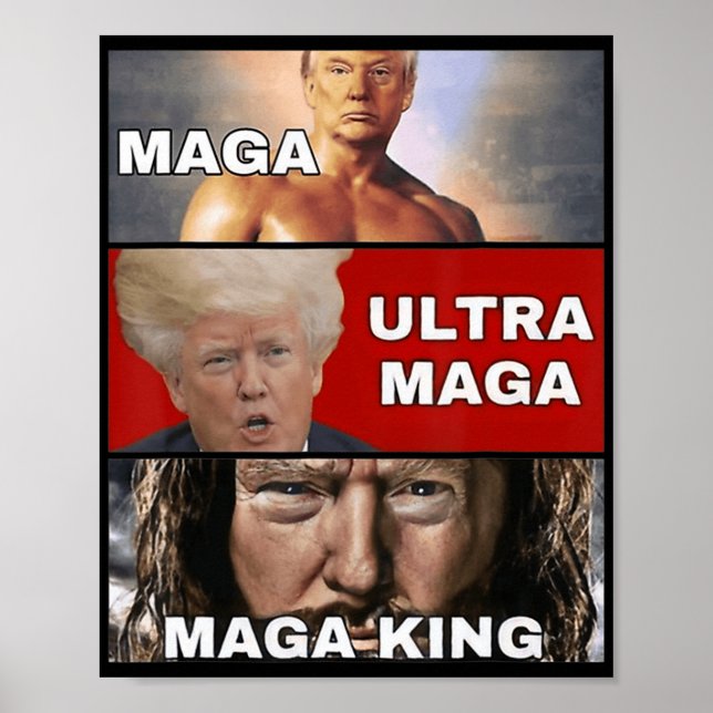 Póster Anti Joe Biden Ultra Maga El Regreso De La Gran (Frente)