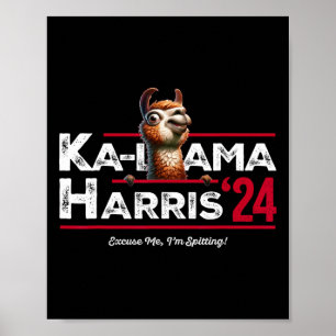 Póster Anti Kamala Harris 24 Pro Trump 2024 Humor Ka-llam