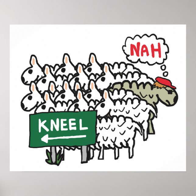Póster Anti Kneeling (Frente)