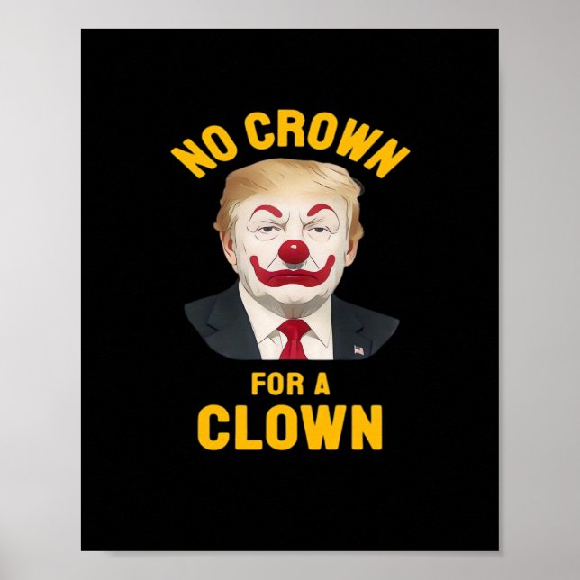 Póster Anti-No Crown For A Clown (Frente)