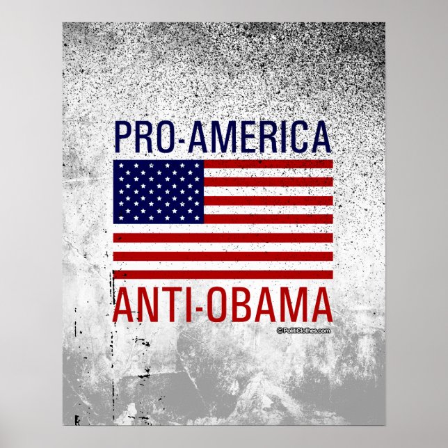 PÓSTER ANTI-OBAMA PRO-ESTADOUNIDENSE (Frente)