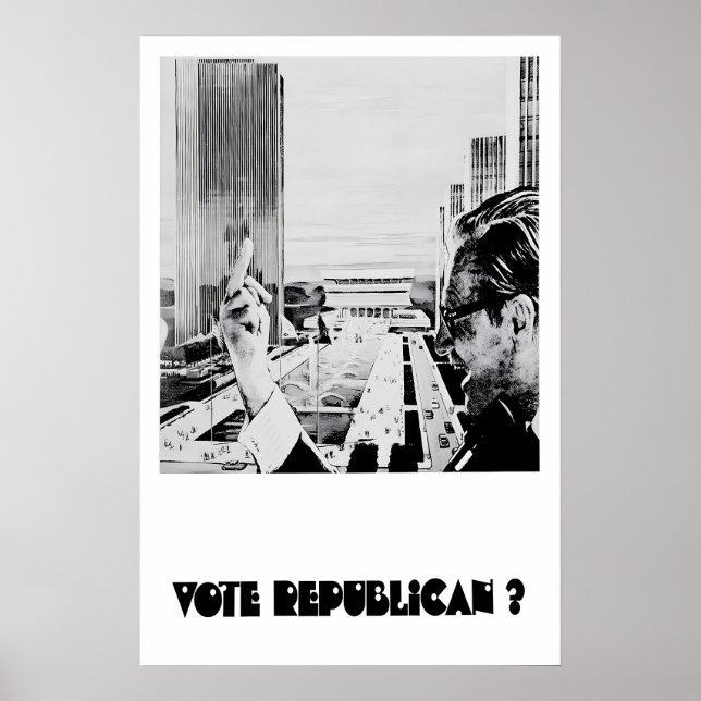 Póster Anti-Republican Political Poster Vote Republican (Frente)