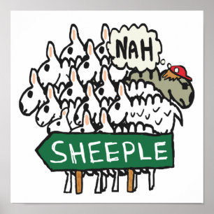 Póster Anti Sheeple