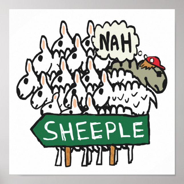 Póster Anti Sheeple (Frente)