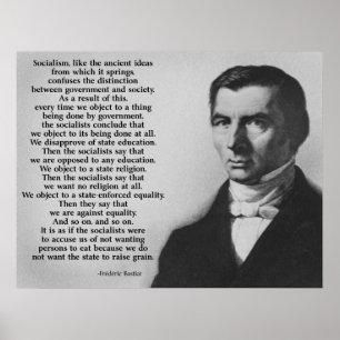 Póster Anti-Socialismo de Federico Bastiat