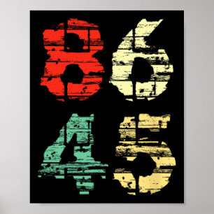 Póster Anti-trump 8645 Divertido Vintage