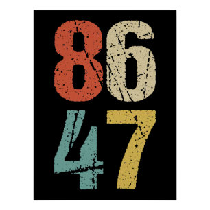Póster Anti-Trump - 86 47 I