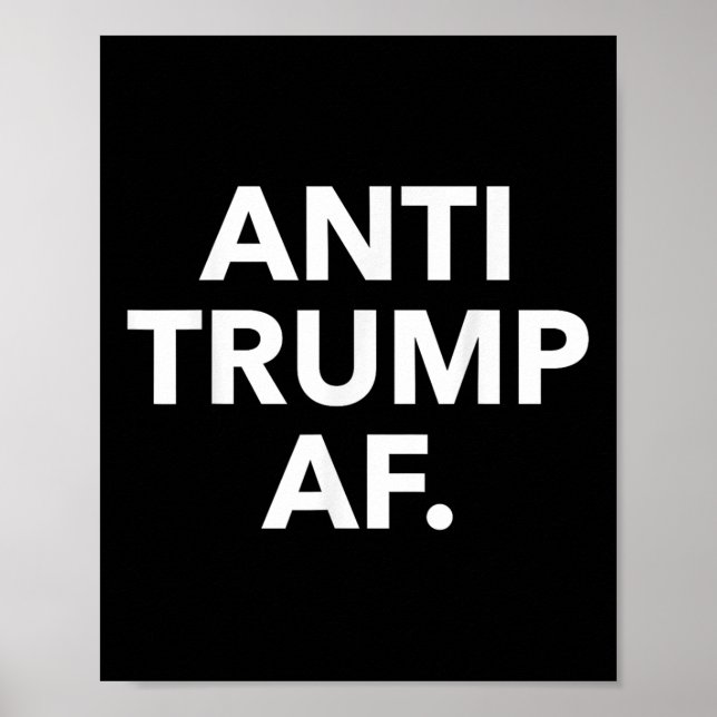 Póster Anti Trump Af (Frente)