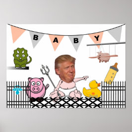 Póster Anti Trump / Baby,
