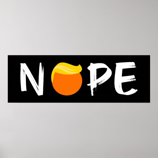 Póster Anti-Trump - edición No-II (Frente)