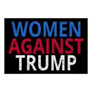 Póster Anti-Trump - Las mujeres contra Trump