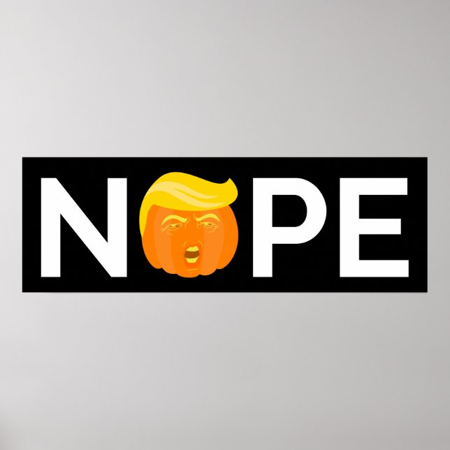 Póster Anti-Trump - Nope Halloween Edition I (Frente)