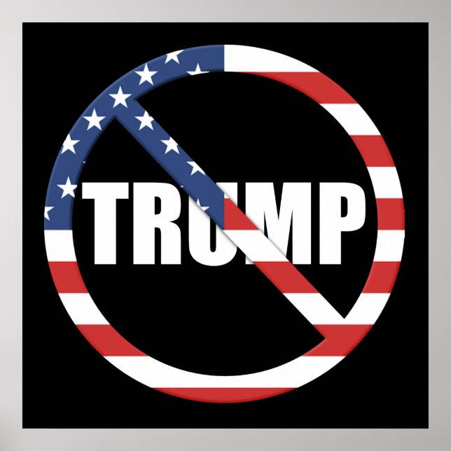 Póster Anti-Trump pro-democracia (Frente)