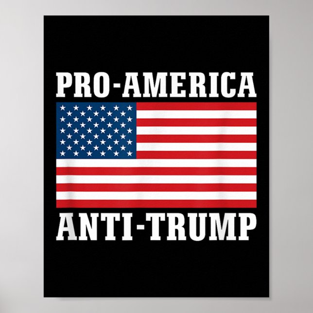 Póster Anti-trump pro-estadounidense (Frente)