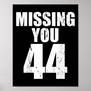 Póster Anti Trump Te Extraño 44 Pro Obama Diseño