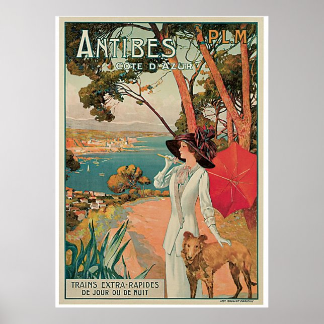 Póster Antibes Cote D'Azur (Frente)