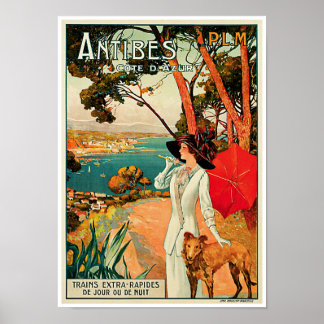 Póster Antibes ~ Côte d'Azur