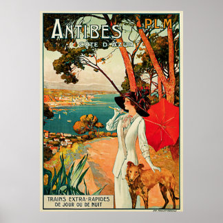 Póster Antibes ~ Cote D'Azur