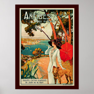 Póster Antibes Cote D'Azur
